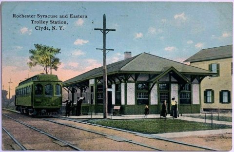Clyde RS&E station 1914 postcard