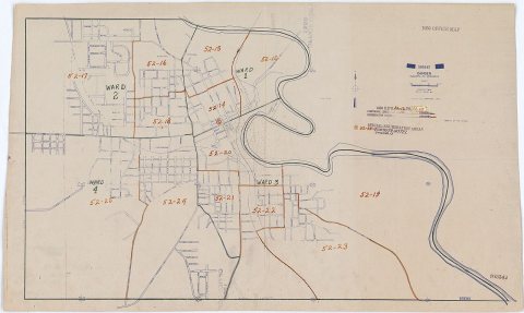 1950 Census Enumeration District Maps - Arkansas - Ouachita County - Camden - ED AR 52-12 to 25
