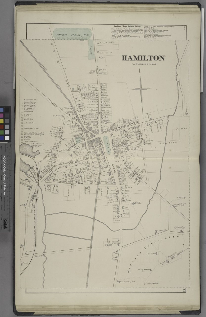 Hamilton Village Business Notices.; Hamilton (Village)
