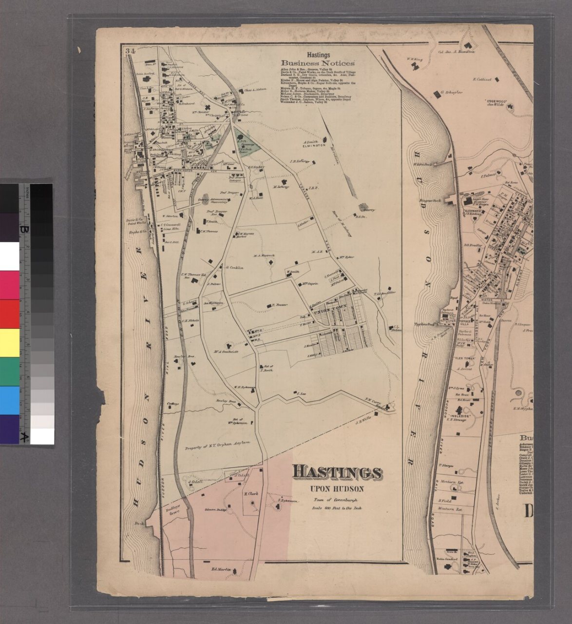 Plates 34 and 35- Dobbs Ferry, Hastings upon Hudson, and Irvington