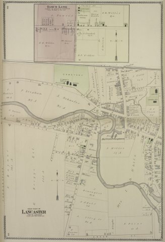 West Part of Lancaster (Village); Town Line (Village)