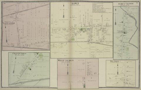 North Part of Lancaster (Village); Crittenden (Village); Alden (Village); West Alden (Village); Alden Center (Village);…