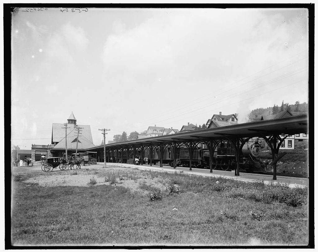 Saranac Lake, central station, Adirondacks, N.Y