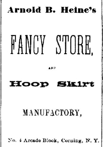 Anzeige Arnold B. Heine’s Fancy Store