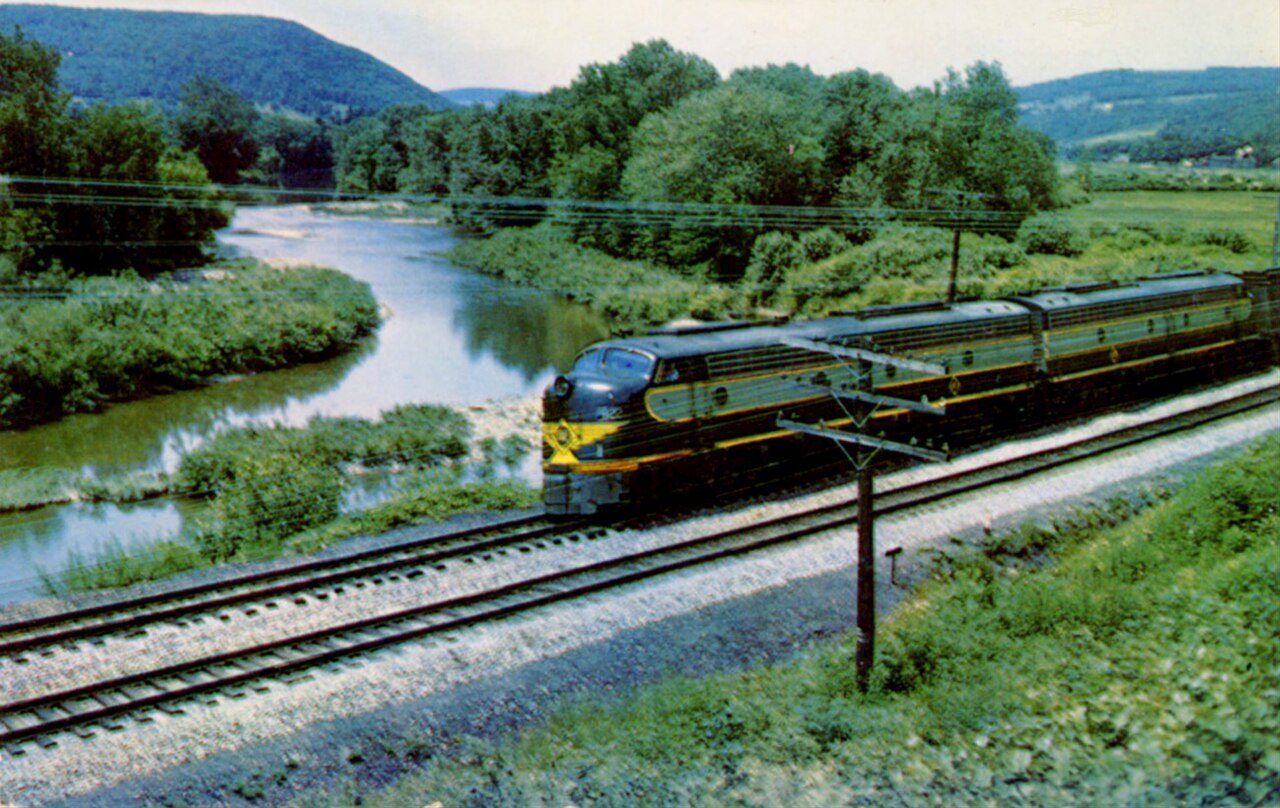 Erie passenger train near