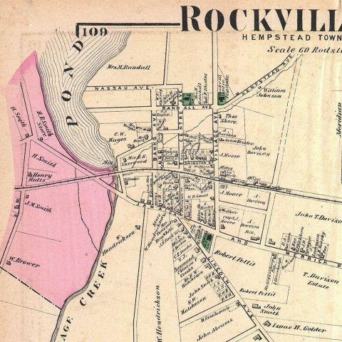 1873 Beers Map of the Towns of Hempstead, RockvilleCenter Long Island, New York - Geographicus - HempsteadRockville-bee…