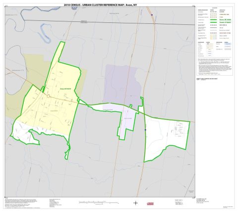 2010 Census Urban Cluster Reference Map for
