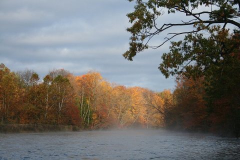 Beauty on the river sunrise