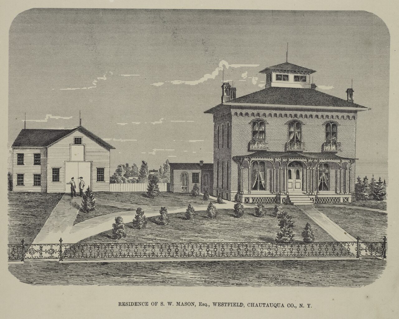 Residence of S.W. Mason, Esq., Westfield, Chautauqua Co., N.Y