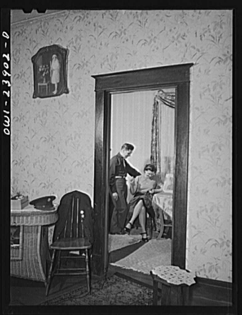 Laura and Frank Czaya, a couple of Polish descent, in the bedroom of the home 8d16985v