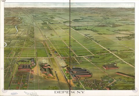 1898 bird's eye view of