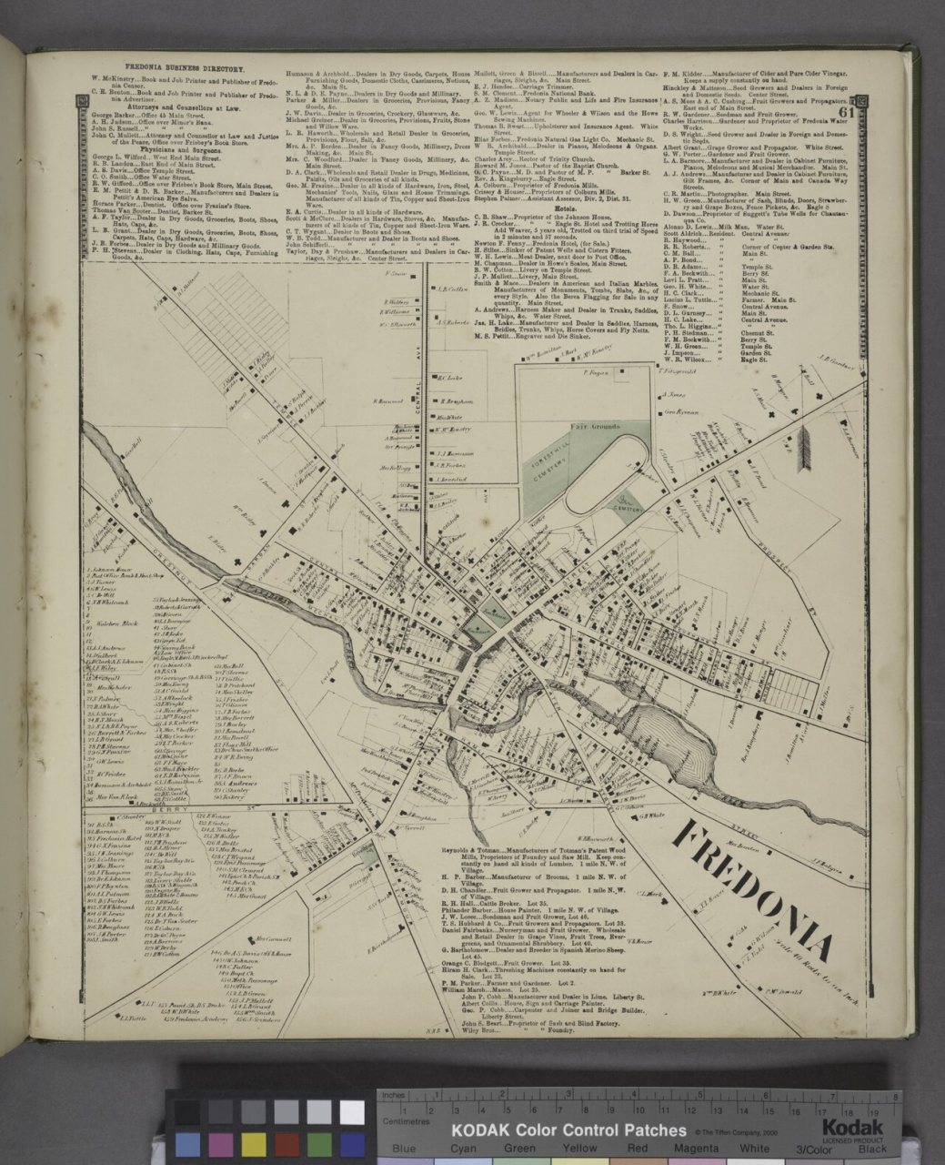 Fredonia business Directory; Fredonia (Village)
