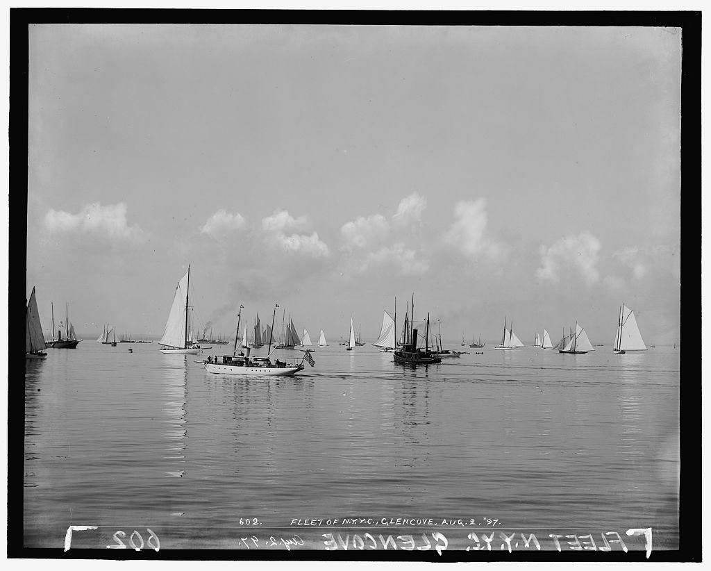 Fleet of N.Y.Y.C. [New York Yacht Club], Glencove [sic]