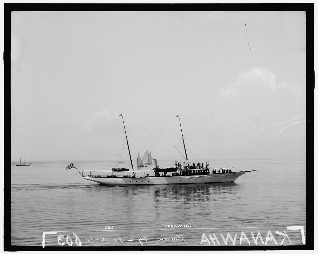 Kanawha, Glencove [sic], N.Y.Y.C. [New York Yacht Club]
