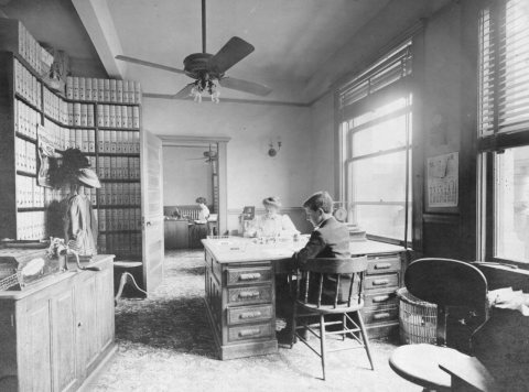 Southern Pine Lumber Company billing clerk's office