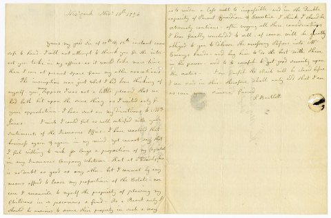 Samuel Bartlett to Peleg Wadsworth, 18 November 1794 (6e5686bc-389e-490e-9bff-fba1d45b1e32)