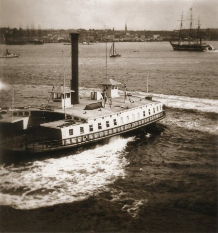 43 William England - Ferry boats in the bay