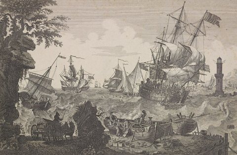 L'Arrive du Prince Quillaume Henry a Nouvelle York (NYPL Hades-1785675-1650660) (cropped)