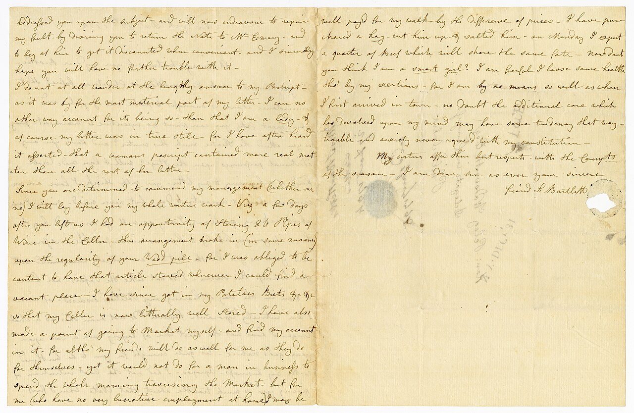 Samuel Bartlett to Peleg Wadsworth, 27 December 1794 (33a941dd-54cc-460e-b5ac-3ca64937e77c)