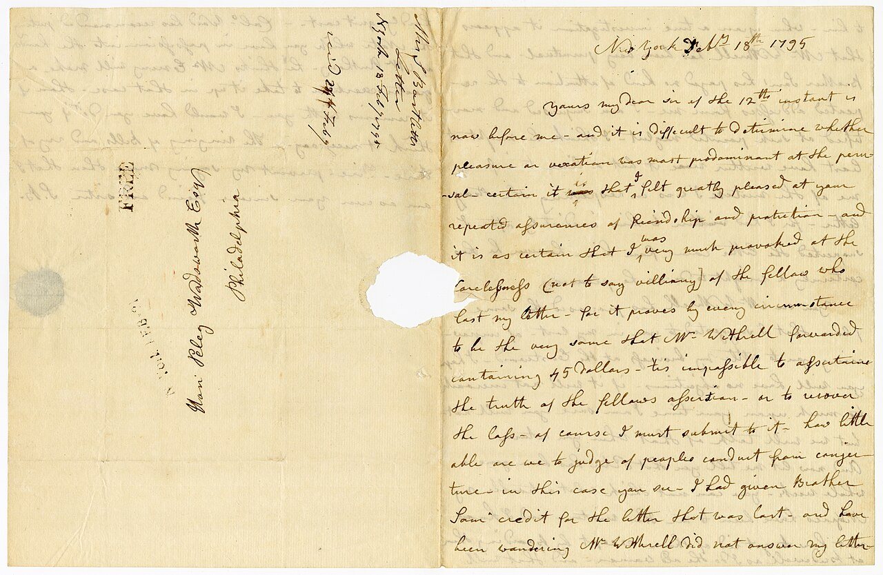 Samuel Bartlett to Peleg Wadsworth, 18 February 1795 (d99e736f-2b68-4126-9800-12b4d2d58dcd)