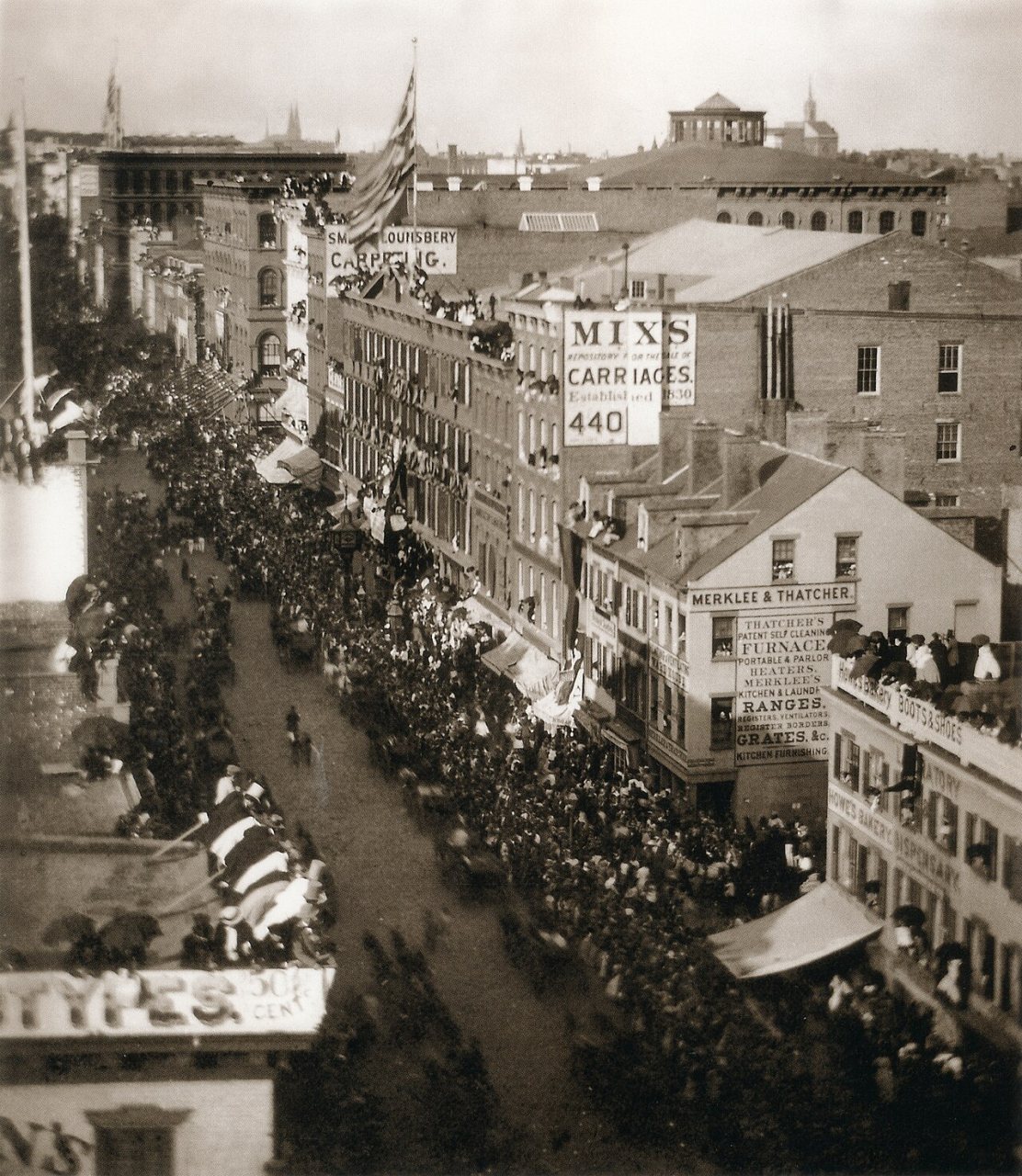 41 William England - Atlantic telegraph jubilee on Broadway