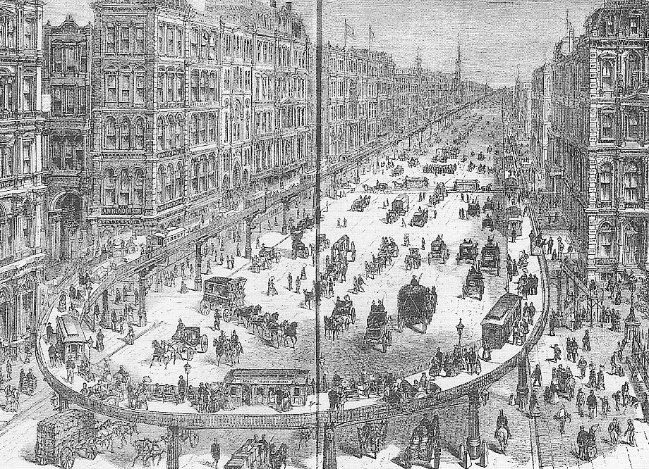 New York woodcut 1876