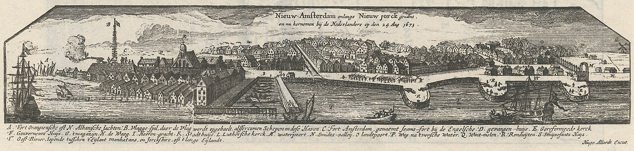 New Amsterdam lately New York retaken by the Netherlanders on 24 Aug 1673