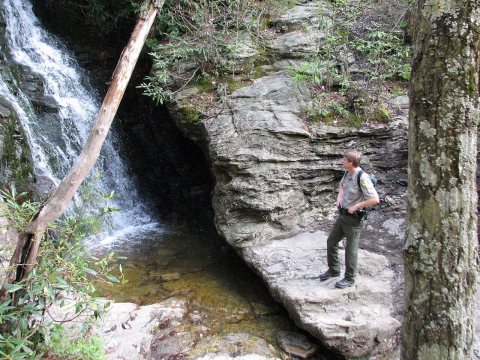 Ranger Dave Cook Upper Cascades Hanging Rock State Park