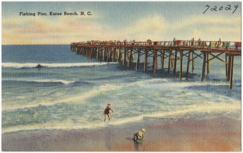 Fishing pier, Kures Beach, N. C