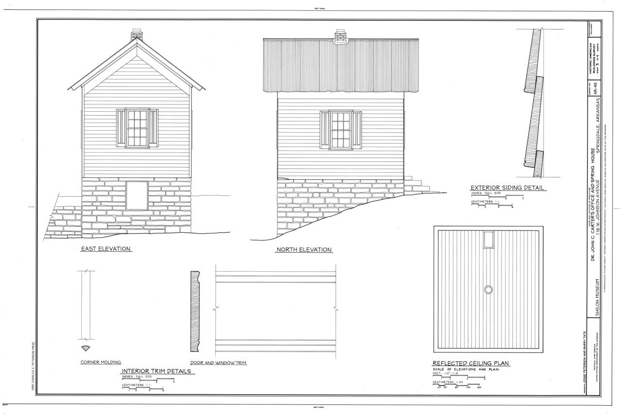 Dr. John C. Carter's Office and Springhouse, 118 West Johnson Avenue, Springdale, Washington County, AR HABS ARK,72-SPR…