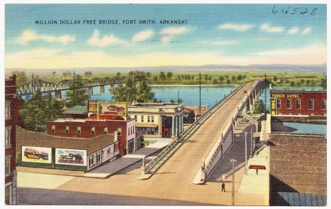 Million dollar free bridge, Fort Smith, Arkansas (64528)