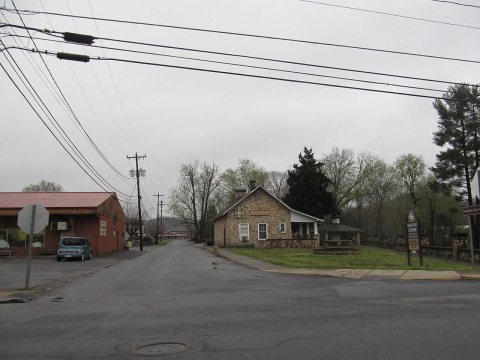 Old Fort, North Carolina April 2014 - Street intersection