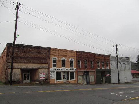 Old Fort, North Carolina April 2014 - Old commercial row