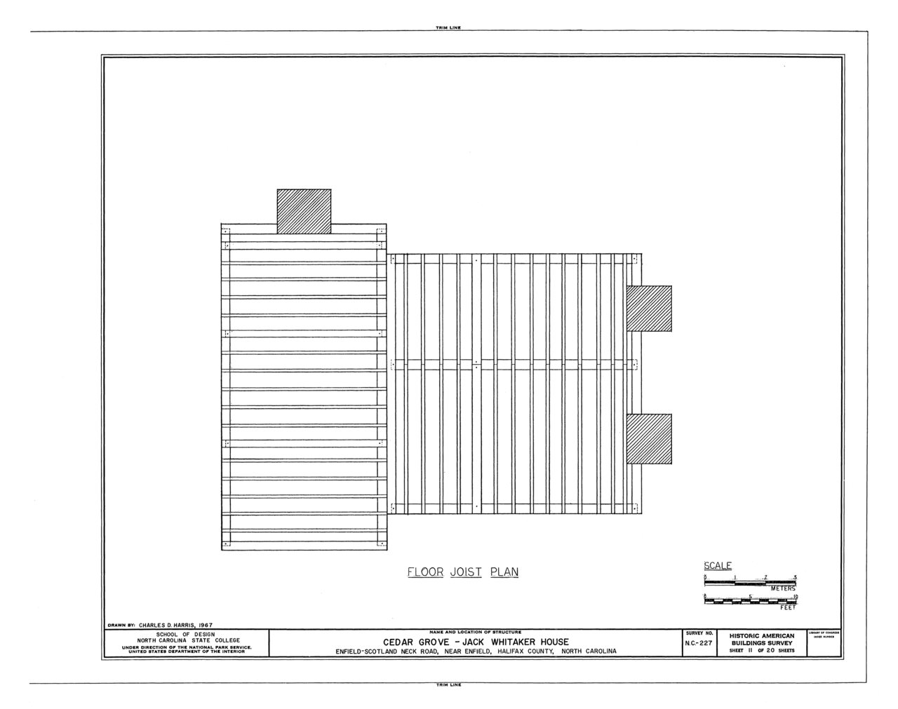 HABS NC,42-ENFI.V,1- (sheet 11 of 20) - Cedar Grove, Scotland Neck Road