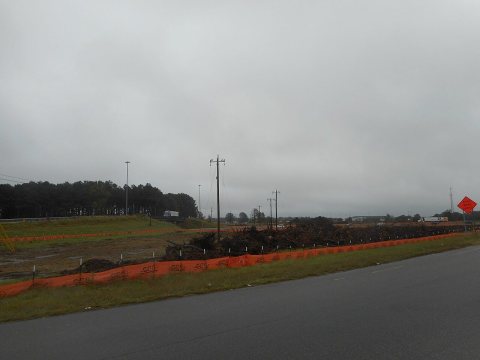 New Telephone Poles for New Truck Stop Road Bridge-3