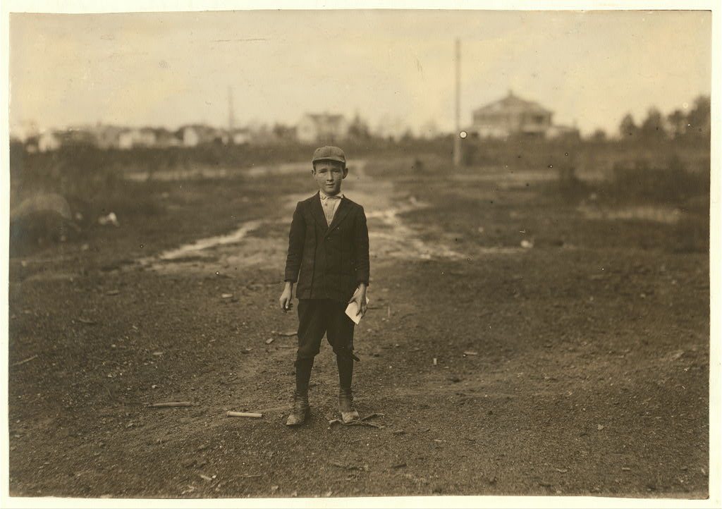 Hugh Dixon a 10 year old boy who says he's been working in the Shaw Cotton Mill some in the past year. Location: Weldon…