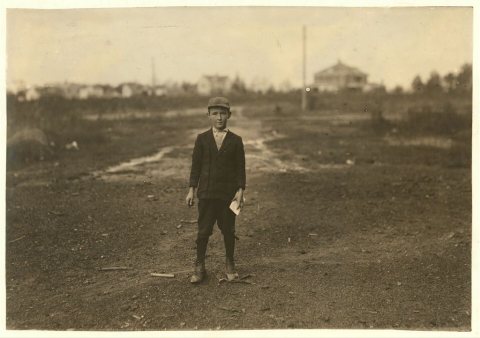 Hugh Dixon a 10 year old boy who says he's been working in the Shaw Cotton Mill some in the past year. Location: Weldon…