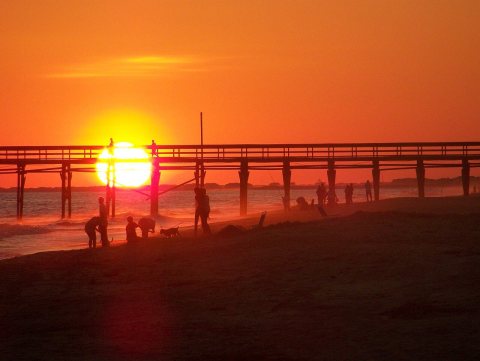 Sunset at Holden Beach Pier