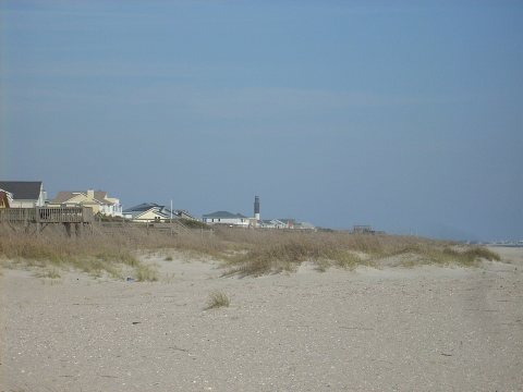 Caswell Beach with OI Lighthouse