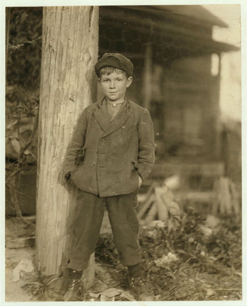 John Holland. Said he was 10 years old. Has had a regular job for some months rolling bobbins in the Deep River Mill. B…