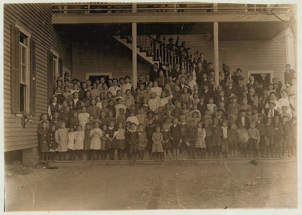Cherryville Graded School, Cherryville, N.C. These are all the children in town who attend school. 2,000 population. On…