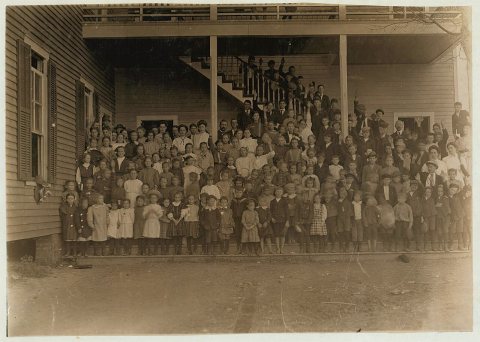 Cherryville Graded School, Cherryville, N.C. These are all the children in town who attend school. 2,000 population. On…