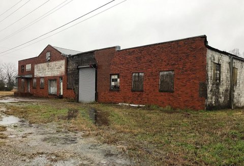 Abandoned tobacco warehouse