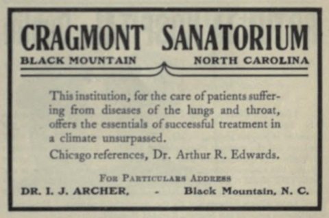 Cragmont Sanatorium ("American medical directory", 1906 advert)