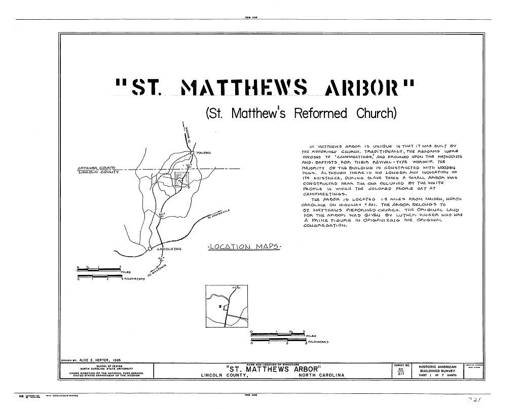 St. Matthew's Arbor, State Route 321