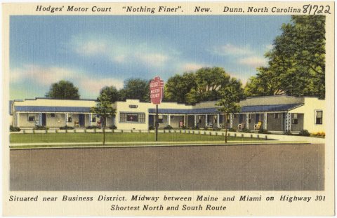 Hodges' Motor Court, "Nothing finer". New