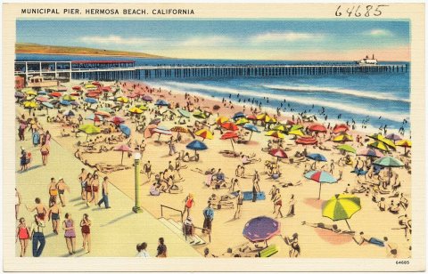 Municipal Pier, Hermosa Beach, California (64685)
