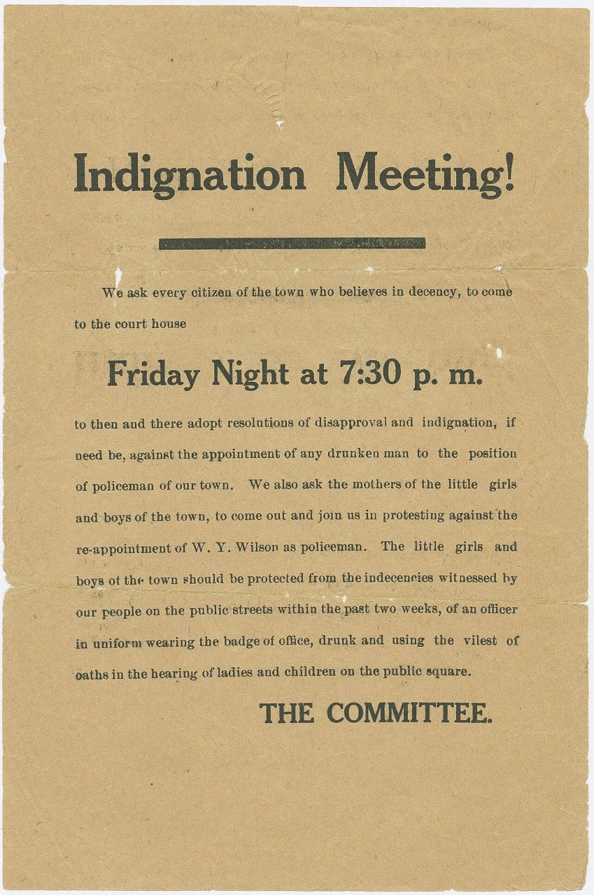 Indignation Meeting Flyer