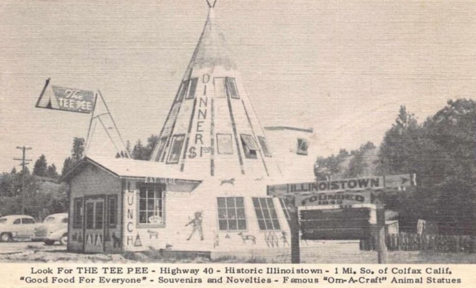 Tee Pee post card