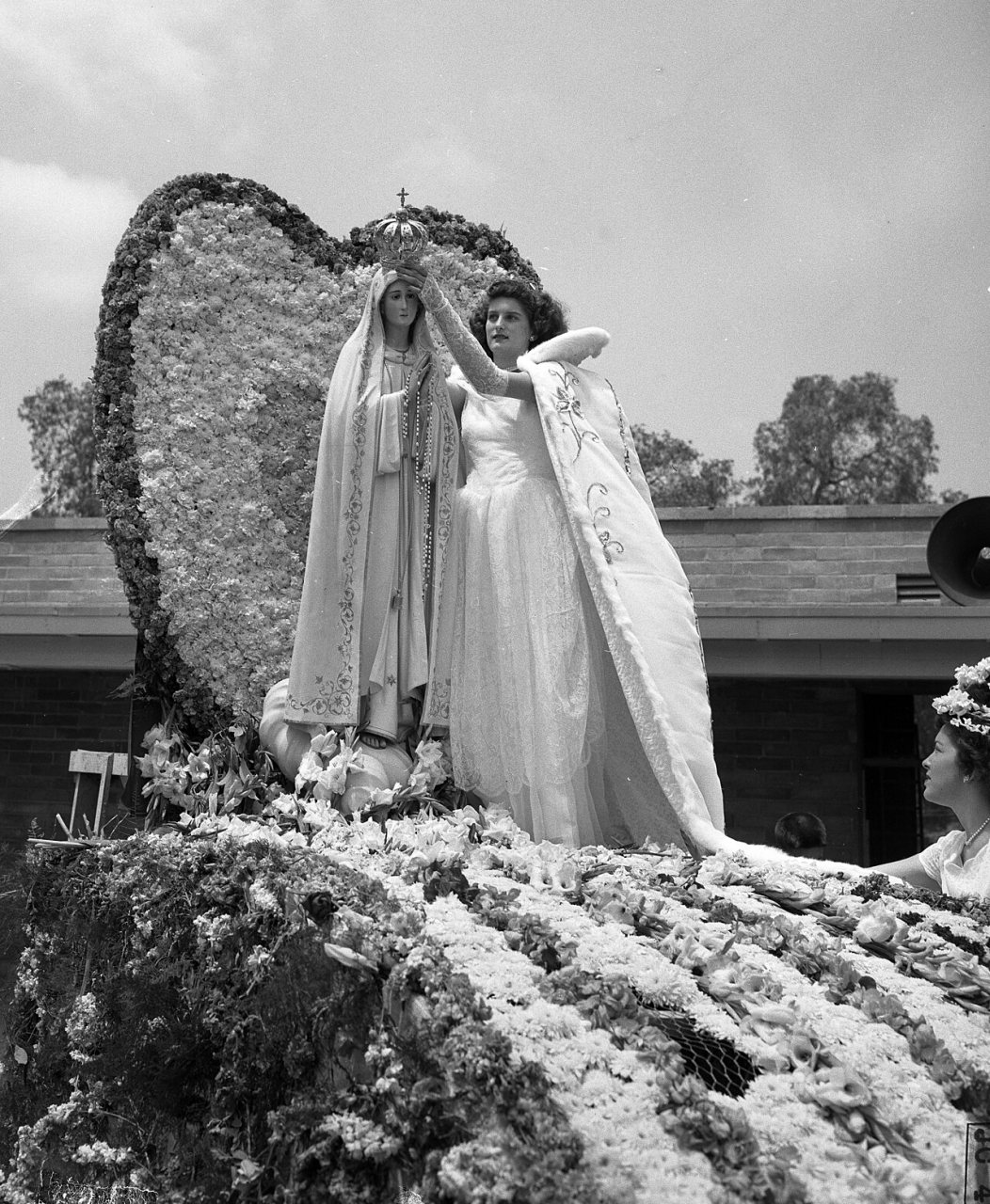 Florine Gonsalves at Portuguese festival in Artesia, California - 1948